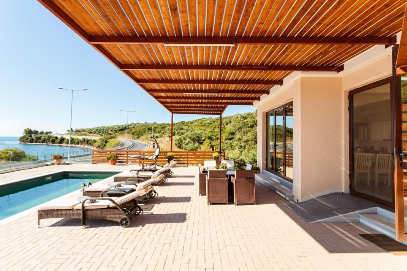 Seaside Summer Bliss - Aurora Luxury Pool Paradise Petalídhion 外观 照片