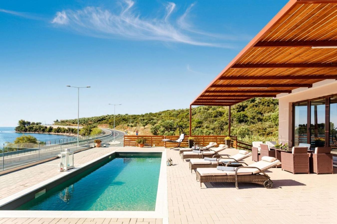 Seaside Summer Bliss - Aurora Luxury Pool Paradise Petalídhion 外观 照片